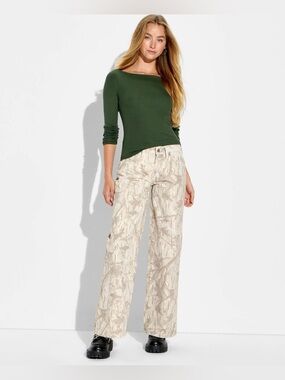 Wild Fable NWT Low-Rise Baggy Jeans - ™ Gray Camouflage Size 6 x 31